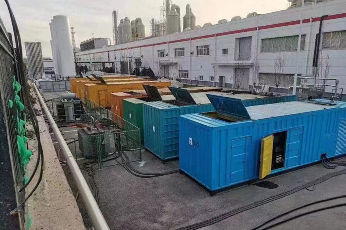 顺昌发电机租赁施工现场